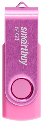 SMARTBUY (SB064GB2TWP) UFD 2.0 064GB Twist Pink розовый