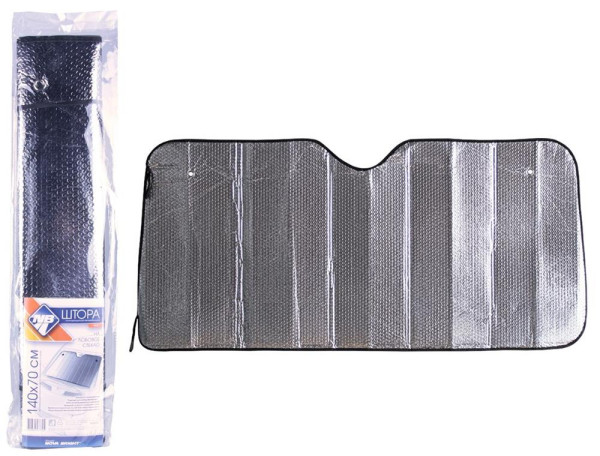 NOVA BRIGHT металлизированная, под лобовое стекло (серебро), 140х70см 46481