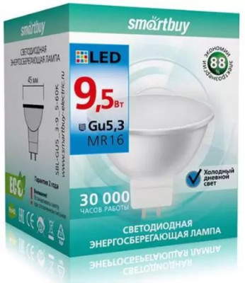 SMARTBUY (SBL-GU5_3-9_5-60K) LED-Gu5.3LED-9.5W/6000