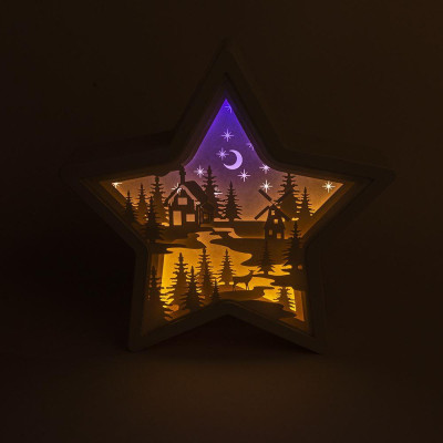 FUNRAY "Night Star",цвет:тепл.бел.+гол.,14LED,э/п АА*3шт(не в комп),4,5В