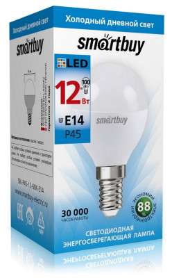 SMARTBUY (SBL-P45-12-60K-E14) 12W/6000/E14