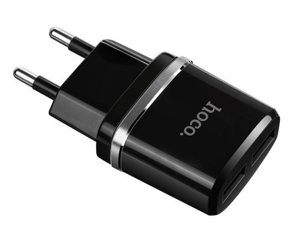HOCO (6957531063094) C12 2USB 2.4A черный