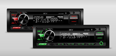 ACV AVS-932BR (1DIN/красная/BT/2USB/AUX/SD/FM/2RCA/QC/4*50)