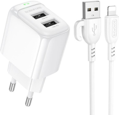 BOROFONE (6941991113758) BAS41Ai 2USB 2.0A для Lightning 8-pin