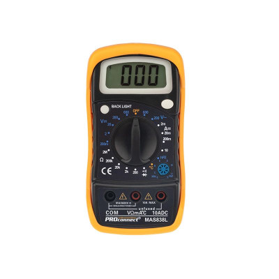 PROCONNECT (13-3022) MAS838L (DT858L) Портативный мультиметр