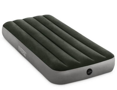 INTEX Матрас надувной 76x191x25см в комплекте со встроенным ножным насосом.(в коробке) Арт. 64760