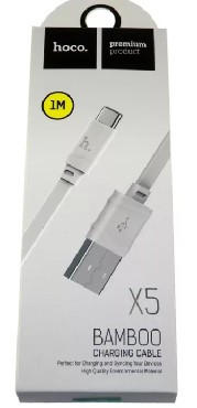 HOCO X5 USB - TYPE-C 2.4A 1М силикон белый