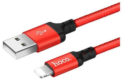 HOCO (6957531062899) X14 USB-8 Pin 1.7A 2.0m красный/черный