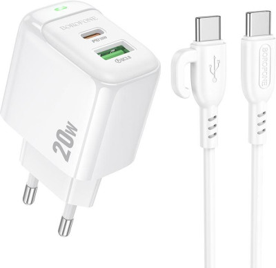 BOROFONE (6941991113864) BAS44Aaa 2USB 3.0A PD 20W+QC 3.0
