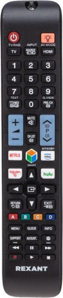 REXANT (38-0200) Пульт универсальный для телевизора Samsung с функцией SMART TV (ST-02) черный