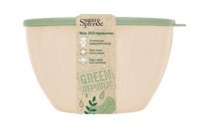 SUGAR&SPICE SE1868GR GREEN REPUBLIC с крышкой лён 5л