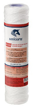UNICORN Картридж механический из полипропиленового шнура 10" 5 микрон РР 1005 HOT