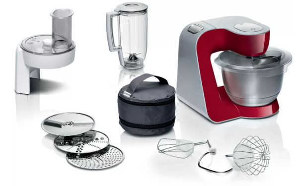 BOSCH MUM58720 1000Вт красный/серебристый