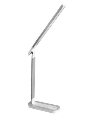 CAMELION KD-845 C03 сереб.+бел. (LED Свет-ник наст, 8.5Вт,сенс.регулир. яркости, 3 цвет темп)