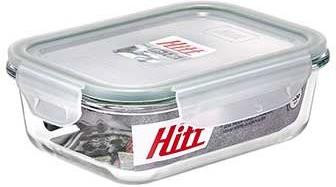 HITT Контейнер для продуктов 0,37л герметичный, стеклянный, жаропрочный H241032/K О8161