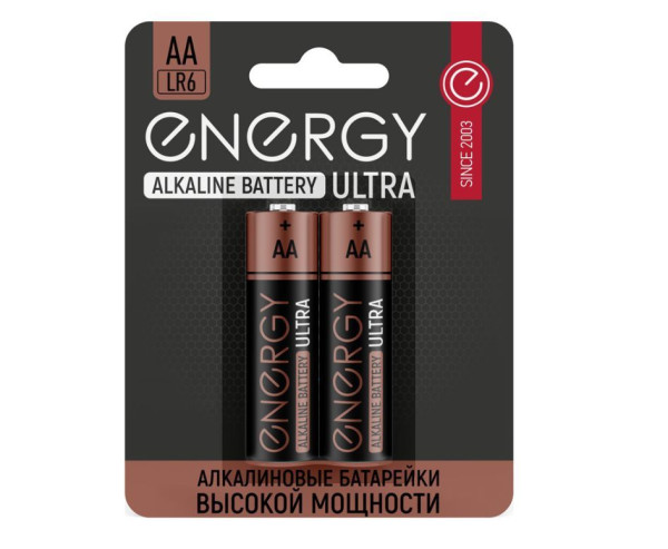 ENERGY Батарейка алкалиновая Energy Ultra LR6/2B (АА) (104403)