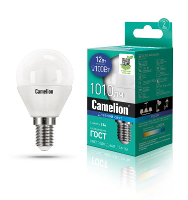 CAMELION (13697) LED12-G45/865/E14/12Вт