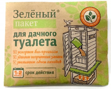ДОКТОР РОБИК Зеленый пакет для дачного туалета