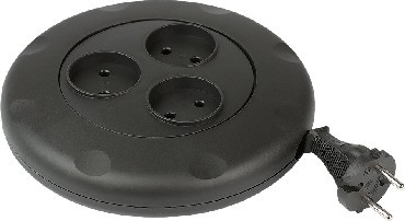SMARTBUY SBE-10-3-03-W 3 гнезда 3 метра (10А/2,2кВт) круглый черный