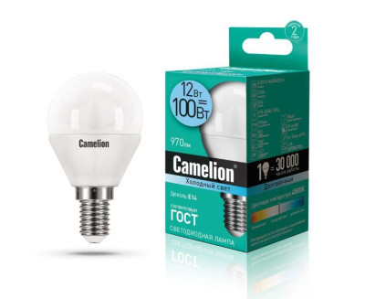 CAMELION LED12-G45/845/E14 (Эл.лампа светодиодная 12Вт 220В)