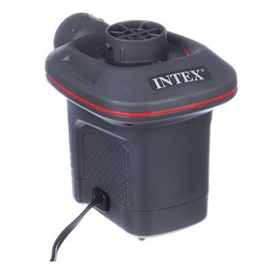 INTEX Насос электрич/ QUICK-FILL (12В от прикуривателя,3 насадки) Новый дизайн.(в коробке) Арт. 66636