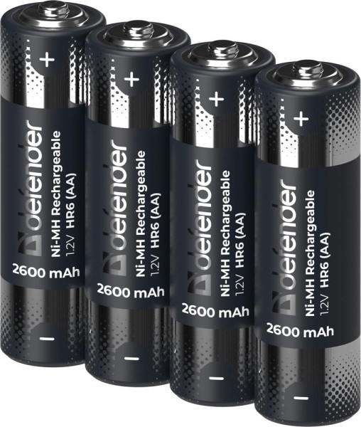 DEFENDER (56512) HR6-2BL 2600 mAh АА, Ni-MH, блистер, 2 шт