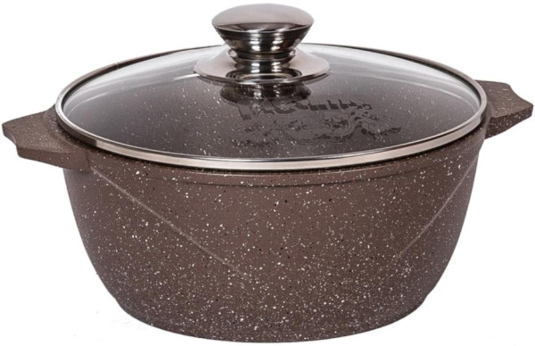 МЕЧТА 44806 со стеклянной крышкой. "Гранит brown" 4,0л