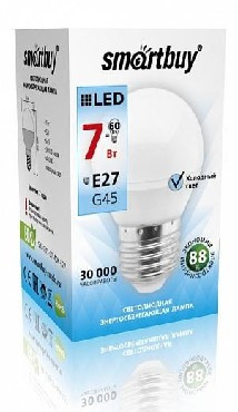 SMARTBUY (SBL-G45-07-40K-E27) G45-07W/4000/E27 (10)