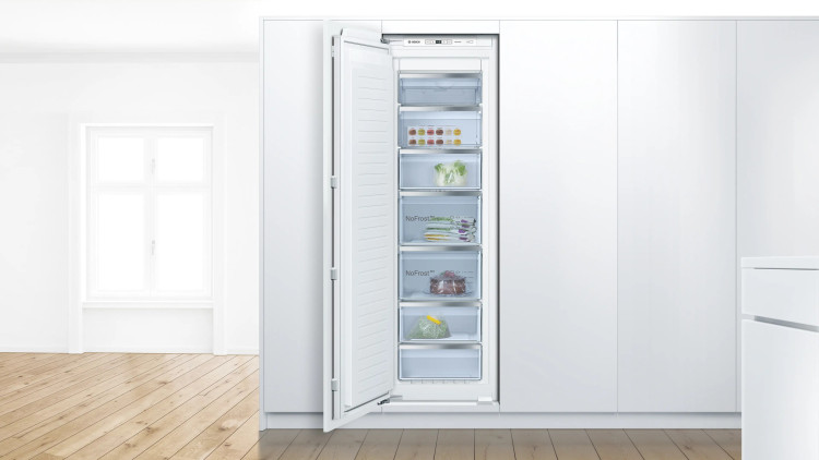 Встраиваемый морозильник Bosch GIN81AEF0U Serie 6, 211 л, NoFrost