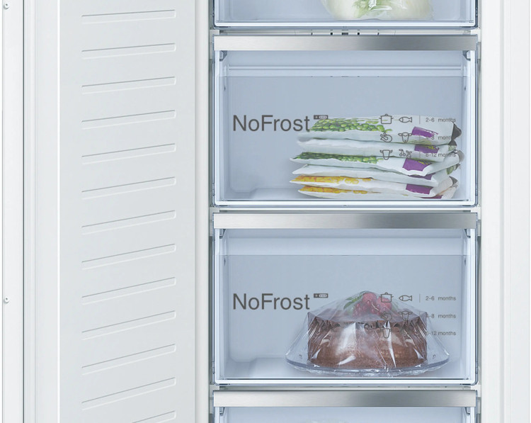 Встраиваемый морозильник Bosch GIN81AEF0U Serie 6, 211 л, NoFrost