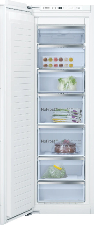 Встраиваемый морозильник Bosch GIN81AEF0U Serie 6, 211 л, NoFrost