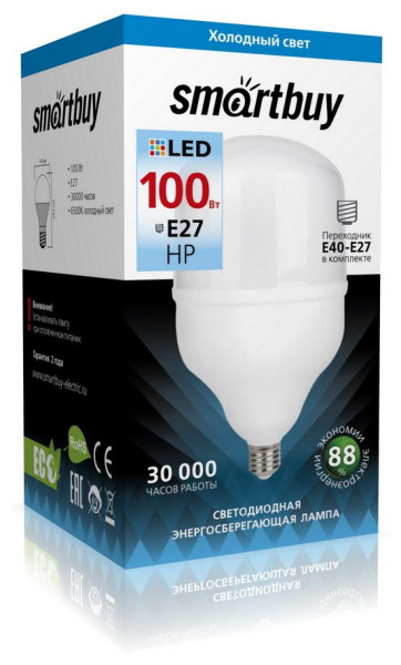 SMARTBUY (SBL-HP-100-65K-E27) HP-100W/6500/E27