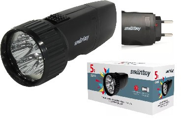 SMARTBUY (SBF-44-B) 5 LED с прямой зарядкой