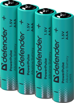 DEFENDER (56023) LR03-4BL ААА, блистер, 4 шт.,PowerPulse
