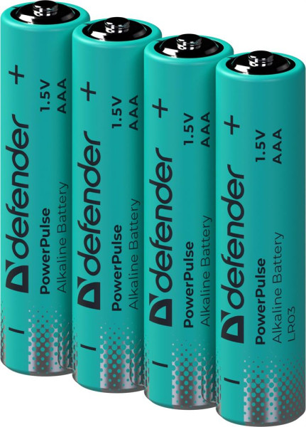 DEFENDER (56023) LR03-4BL ААА, блистер, 4 шт.,PowerPulse