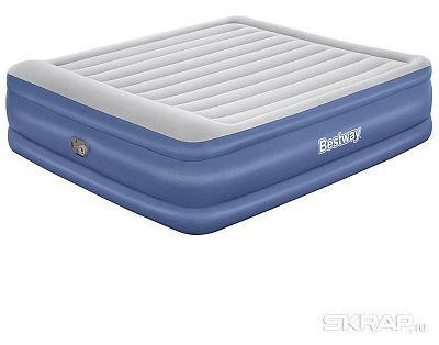 BEST WAY Матрас надувной Queen со встроенным электронасосом 203*193*56 см Bestway 67692