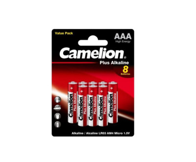 CAMELION (14134) LR03 PLUS ALKALINE BL-8 (LR03-BP8, батарейка,1.5В)