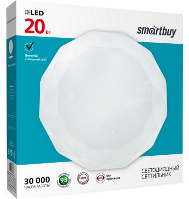 SMARTBUY (SBL-Dmd-20-W-6K) белый 20W Diamond