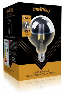 SMARTBUY (SBL-G95ChromeArt-7-30K-E27) ART G95Хром-7W/3000/E27