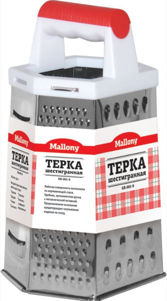 MALLONY Терка шестигранная GR-001-9 (965005)