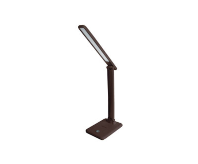 ULTRAFLASH UF-730 C10 коричневый (LED настольный Cветильник, 11 Вт, 3 уровня яркости)