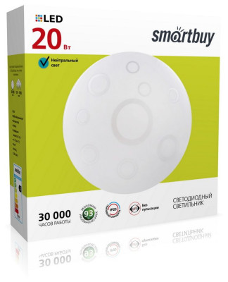 SMARTBUY (SBL-Ring-20-W-6K) белый 20W Ring