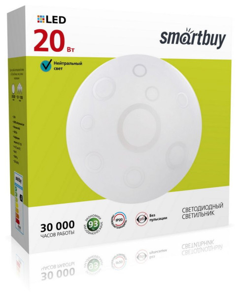 SMARTBUY (SBL-Ring-20-W-6K) белый 20W Ring