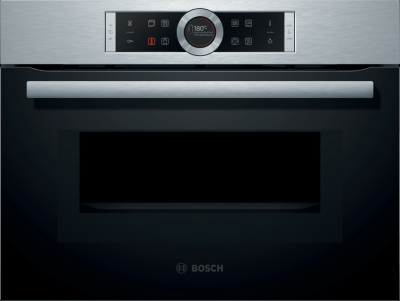 Электрический духовой шкаф Bosch CMG633BS1, чёрный/серебристый