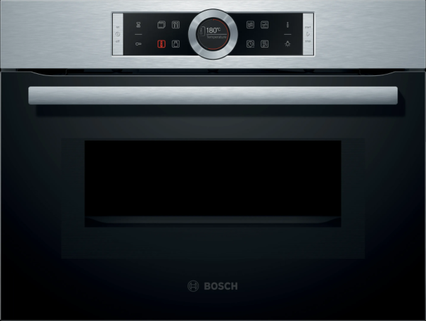 Электрический духовой шкаф Bosch CMG633BS1, чёрный/серебристый