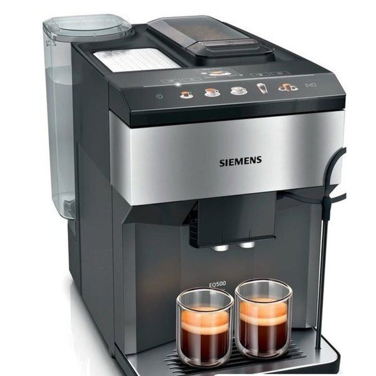 Кофемашина Siemens EQ500 TP517R03, автоматическая, 15 бар, керамические жернова