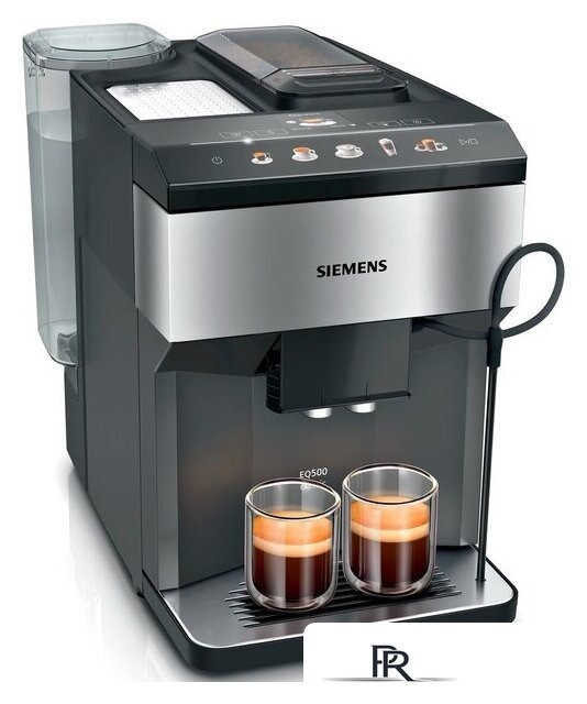 Кофемашина Siemens EQ500 TP517R03, автоматическая, 15 бар, керамические жернова