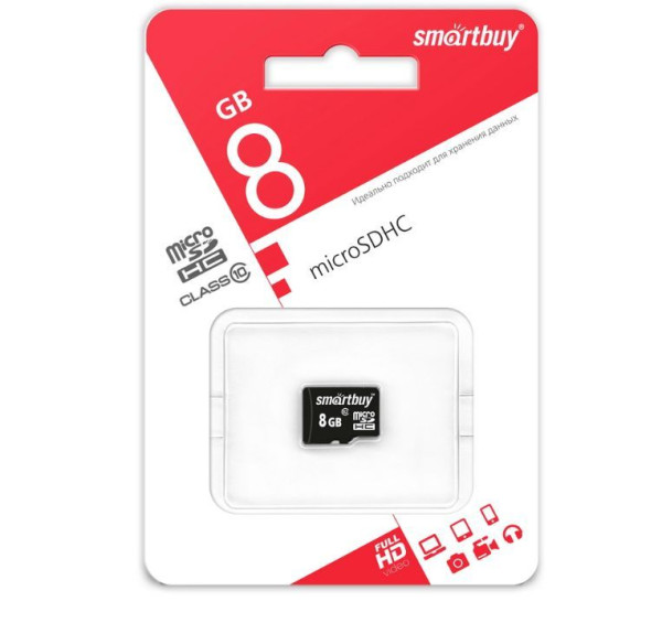 SMARTBUY (SB8GBSDCL10-00) MicroSDHC 8GB Сlass10