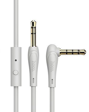 HOCO (6931474713438) UPA15 3.5mm-3.5mm + микрофон 1.0m серый