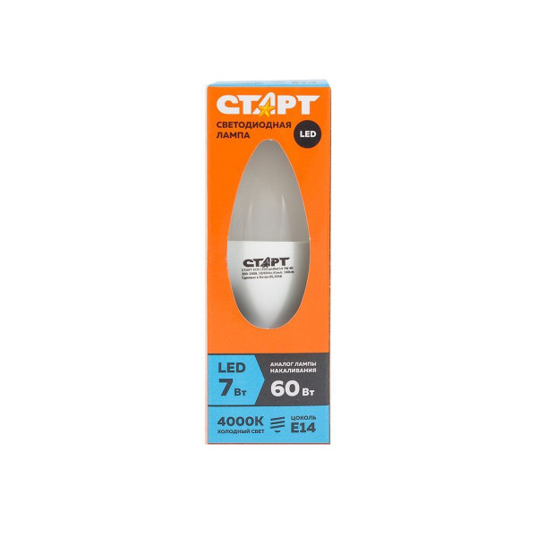 СТАРТ (17281) LEDCANDLE E14 7W40 WS